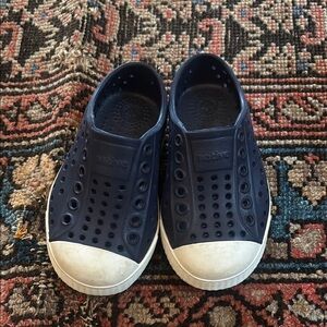 Native Jefferson Kids Navy Slip-On Water Shoes